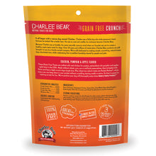 Load image into Gallery viewer, Charlee Bear Chicken, Pumpkin & Apple Crunch Dog Treat, 8oz Bag