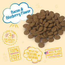 Load image into Gallery viewer, Charlee Bear Bacon & Blueberry Crunch Dog Treats, 8oz Bag