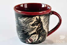 Load image into Gallery viewer, Kitty Mug, Black & Red