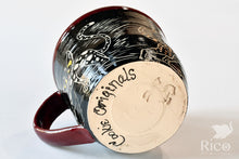 Load image into Gallery viewer, Kitty Mug, Black & Red