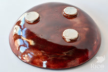 Load image into Gallery viewer, Kitty Dish, Craazy Catz Dark Red