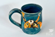 Load image into Gallery viewer, Kitty Mug, Dark Turquoise