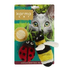 Load image into Gallery viewer, Cat Toys, Ladybug & Bee
