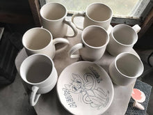 Load image into Gallery viewer, Kitty Dish, Craazy Catz Red & Black