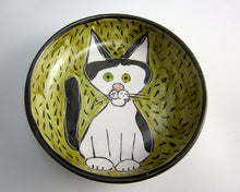 Load image into Gallery viewer, Tuxedo Cat Feeding Dish
