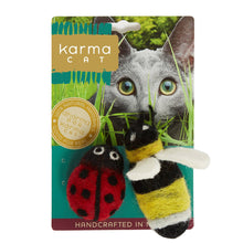 Load image into Gallery viewer, Cat Toys, Ladybug &amp; Bee
